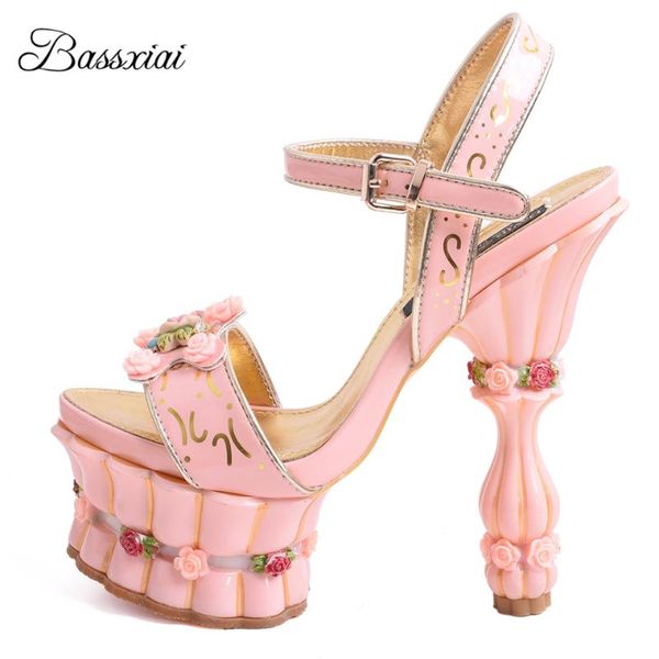 sandals carved rose flower decor banquet shoes woman print high platform ankle strap strange heel summer women, Black
sandals carved rose flower decor banquet shoes woman print high platform ankle strap strange heel summer women, Black