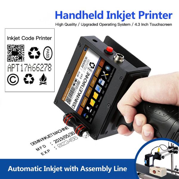 handheld printer inkjet printer high definition inkjet code with 4.3 inch led touchscreen quick-drying ink cartridge
handheld printer inkjet printer high definition inkjet code with 4.3 inch led touchscreen quick-drying ink cartridge