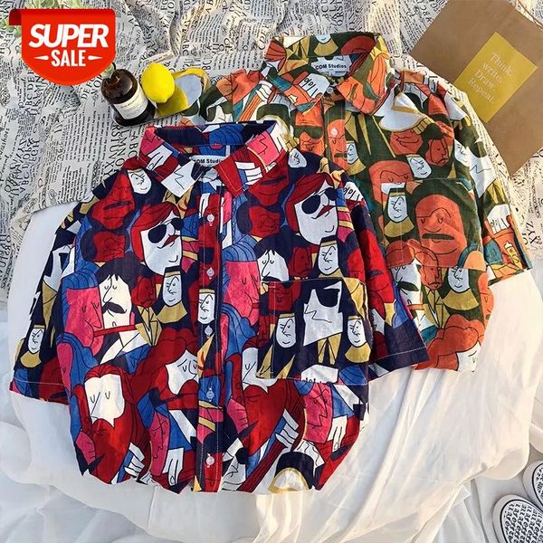2020 new ins tide floral shirt retro harbor style student short sleeve loose beach vacation male hawaii flower shirt #n96a, White;black
2020 new ins tide floral shirt retro harbor style student short sleeve loose beach vacation male hawaii flower shirt #n96a, White;black