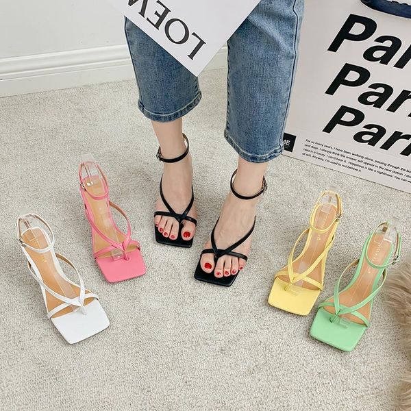 sandals 2021 summer luxury women yellow stripper high heels party candy color green square toe flip flops ladies shoes, Black
sandals 2021 summer luxury women yellow stripper high heels party candy color green square toe flip flops ladies shoes, Black