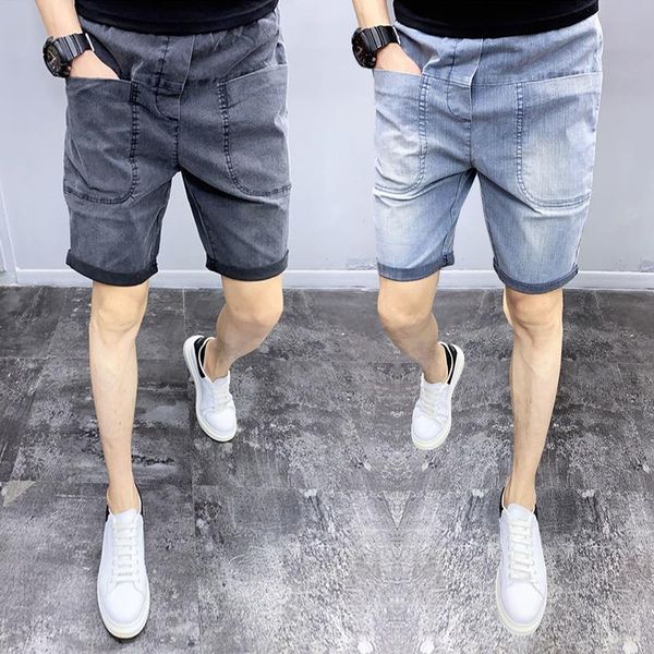 men's jeans summer 2021 fashion casual spirit guy denim shorts korean wild teenager short pants social breeches, Blue
men's jeans summer 2021 fashion casual spirit guy denim shorts korean wild teenager short pants social breeches, Blue