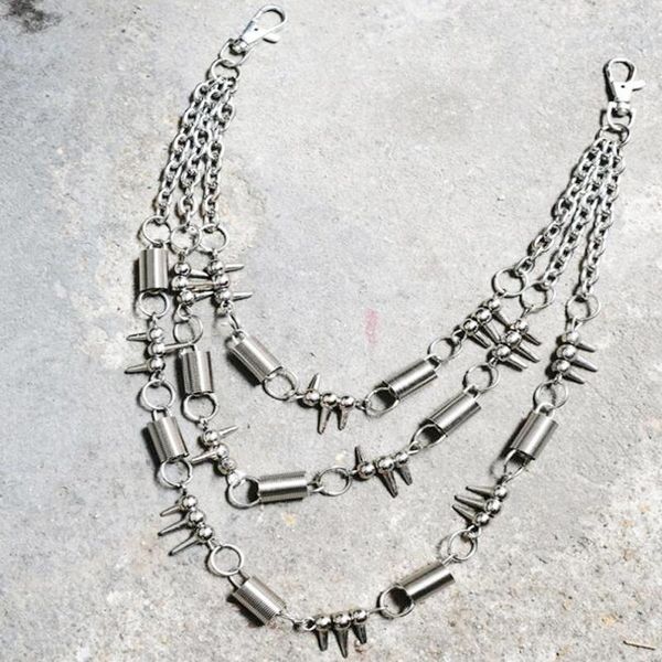 keychains street gothic long chain rivet rock rave trousers hipster pant jean keychain ring clip keyring hiphop beads accessories, Silver
keychains street gothic long chain rivet rock rave trousers hipster pant jean keychain ring clip keyring hiphop beads accessories, Silver