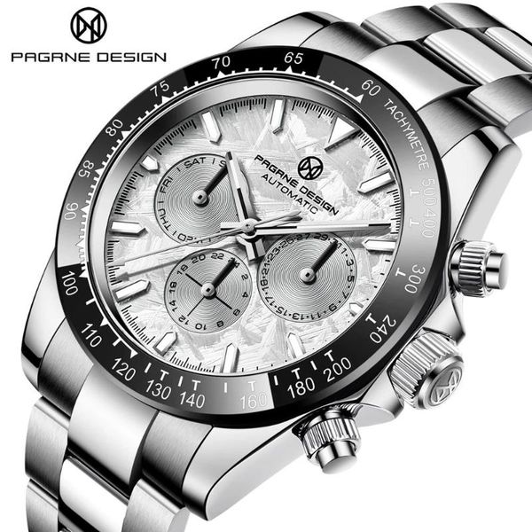 wristwatches pagrne design luxury men's mechanical watch sapphire glass 100m waterproof brand40mm stainless steel, Slivery;brown
wristwatches pagrne design luxury men's mechanical watch sapphire glass 100m waterproof brand40mm stainless steel, Slivery;brown