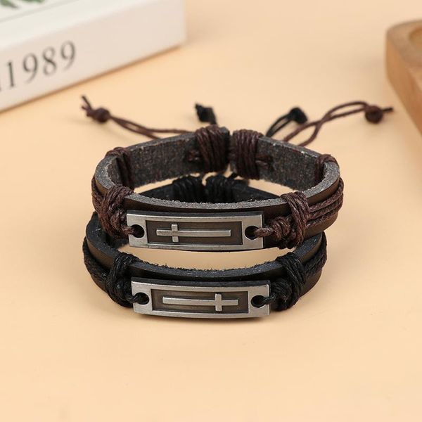 charm bracelets jesus christian religious brown black cross leather bracelet for men women vintage jewelry & bangles, Golden;silver
charm bracelets jesus christian religious brown black cross leather bracelet for men women vintage jewelry & bangles, Golden;silver