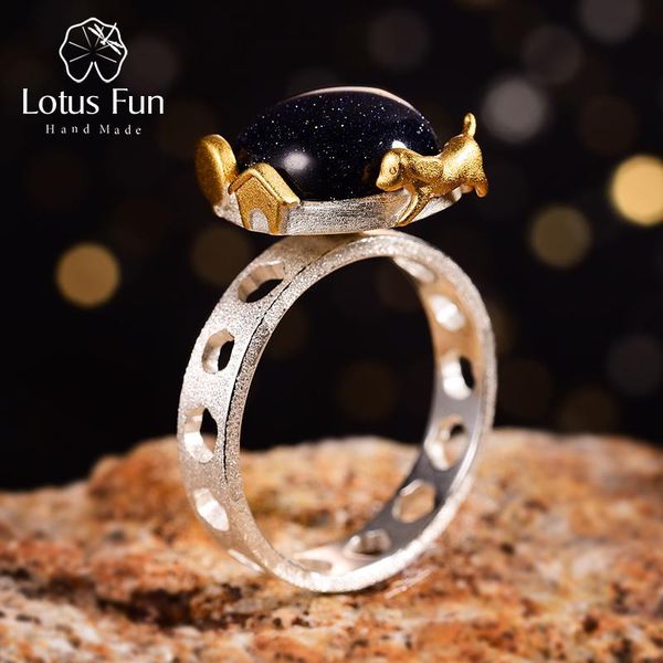 cluster rings lotus fun real 925 sterling silver natural gemstone handmade fine jewelry dog escape from the earth rotatable for women, Golden;silver
cluster rings lotus fun real 925 sterling silver natural gemstone handmade fine jewelry dog escape from the earth rotatable for women, Golden;silver