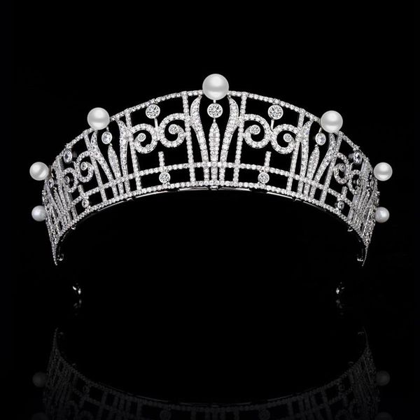 hair clips & barrettes vintage royal pearl zircon crown princess headdress elegant bridal hairband wedding accessories hq0318, Golden;silver
hair clips & barrettes vintage royal pearl zircon crown princess headdress elegant bridal hairband wedding accessories hq0318, Golden;silver