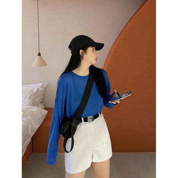 women's t-shirt 21 summer loose long-sleeved is natural yards prevented bask in coat y2k aesthetic, White
women's t-shirt 21 summer loose long-sleeved is natural yards prevented bask in coat y2k aesthetic, White