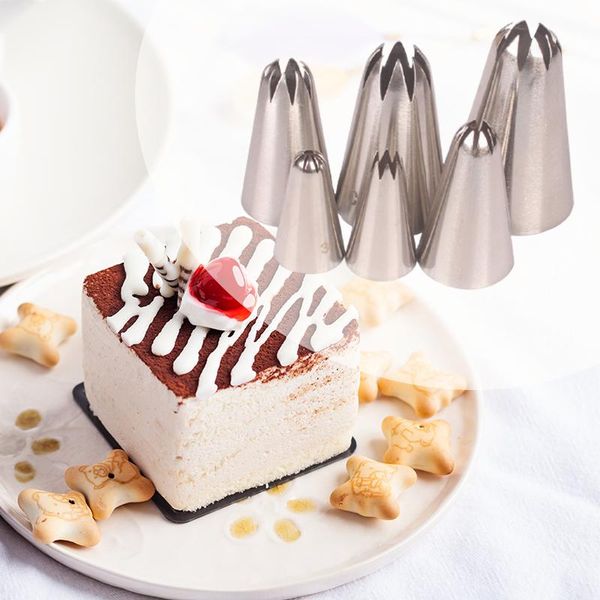 baking & pastry tools 6pcs stainless steel nozzle reusable icing piping cakes decoration set kitchen gadgets cake accessories qbmy
baking & pastry tools 6pcs stainless steel nozzle reusable icing piping cakes decoration set kitchen gadgets cake accessories qbmy
