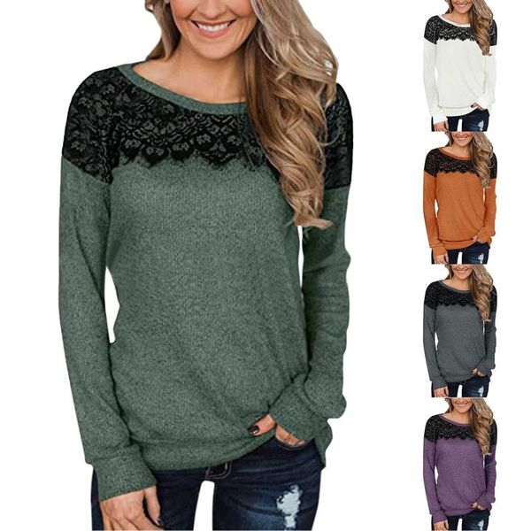 women's blouses & shirts fashion lace patchwork blouse autumn winter loose o-neck female women long sleeve shirt blusas femininas clot, White
women's blouses & shirts fashion lace patchwork blouse autumn winter loose o-neck female women long sleeve shirt blusas femininas clot, White