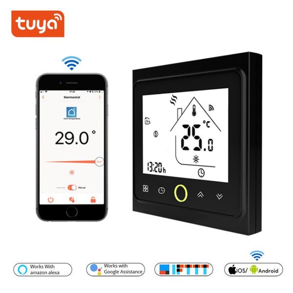 smart home control thermostat wifi controlled gas boiler /water/ electric underfloor heating termostato white and black color
smart home control thermostat wifi controlled gas boiler /water/ electric underfloor heating termostato white and black color