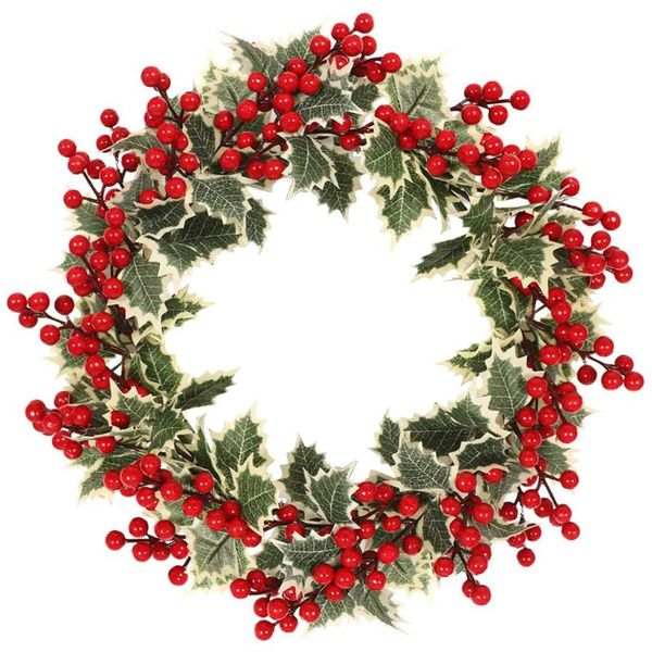 decorative flowers & wreaths 40cm large wreath barries decor artificial fake flower decoration hanging with leaves for christmas door wall
decorative flowers & wreaths 40cm large wreath barries decor artificial fake flower decoration hanging with leaves for christmas door wall