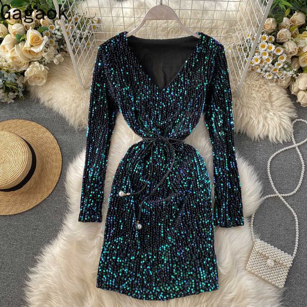 women dress spring autumn solid v-neck empire a-line belt slim chic retro fashion ladies korean party dresses 210531, Black;gray
women dress spring autumn solid v-neck empire a-line belt slim chic retro fashion ladies korean party dresses 210531, Black;gray