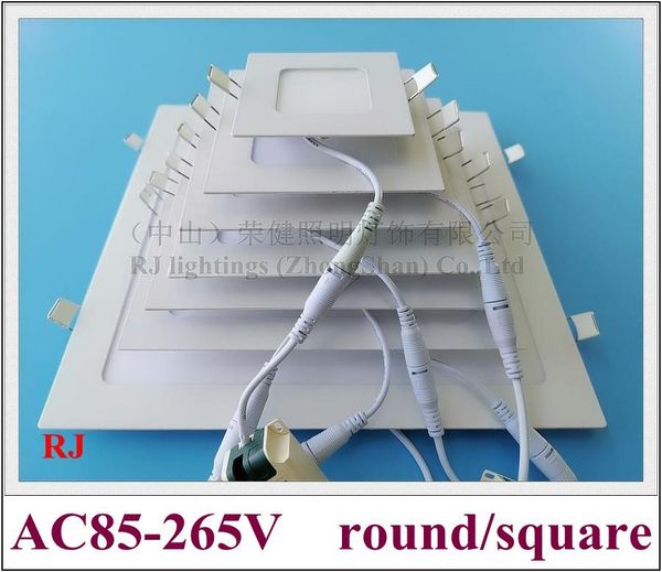 ultra thin ceiling light led down light al+pmma 3w 6w 9w 12w 15w 18w 24w led panel round / square flat indoor