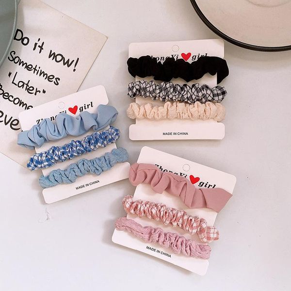 hair accessories 3 pcs korean fashion sweet girl children ponytail fresh simple plaid fabric large intestine ring, Slivery;white
hair accessories 3 pcs korean fashion sweet girl children ponytail fresh simple plaid fabric large intestine ring, Slivery;white