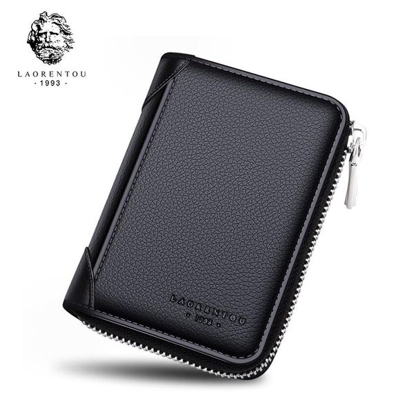wallets laorentou brand man genuine leather id case business card holder male small driver's license coin pocket, Red;black
wallets laorentou brand man genuine leather id case business card holder male small driver's license coin pocket, Red;black