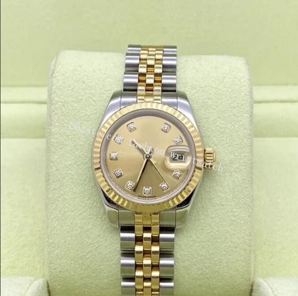 women's watches 179173 26mm diamond gold dial jubilee bracelet calendar mechanical automatic original box paper wristwatches, Slivery;brown
women's watches 179173 26mm diamond gold dial jubilee bracelet calendar mechanical automatic original box paper wristwatches, Slivery;brown