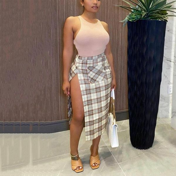 skirts plaid for women high split bodycon waisted mid calf evening night club wear buttom fashion african, Black
skirts plaid for women high split bodycon waisted mid calf evening night club wear buttom fashion african, Black