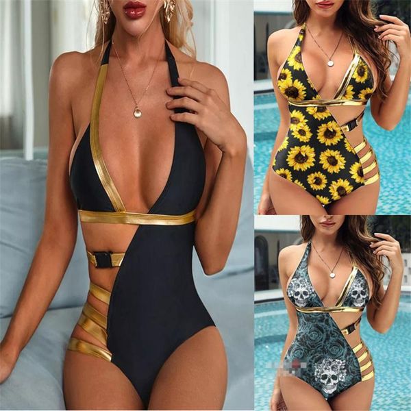 women's swimwear 2021 summer time ladies swimsuit deep v-neck sleeveless low cut patchwork bathing suit beach wear bikini for women., White;black
women's swimwear 2021 summer time ladies swimsuit deep v-neck sleeveless low cut patchwork bathing suit beach wear bikini for women., White;black