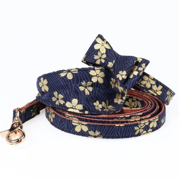 golden flower bow dog collar leash soft leather dog leash bandana lead for small puppy
golden flower bow dog collar leash soft leather dog leash bandana lead for small puppy
