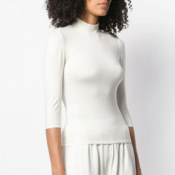 women's sweaters yuninyoyo special offer ~ simple and concise side line slim half high collar five sleeve 100% wool bottoming shirt thi, White;black
women's sweaters yuninyoyo special offer ~ simple and concise side line slim half high collar five sleeve 100% wool bottoming shirt thi, White;black