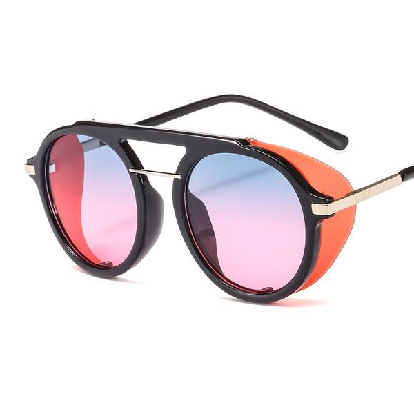 sunglasses punk gradient men vintage round steampunk sun glasses women fashion uv400 goggle zonnebril heren de sol mujer, White;black
sunglasses punk gradient men vintage round steampunk sun glasses women fashion uv400 goggle zonnebril heren de sol mujer, White;black