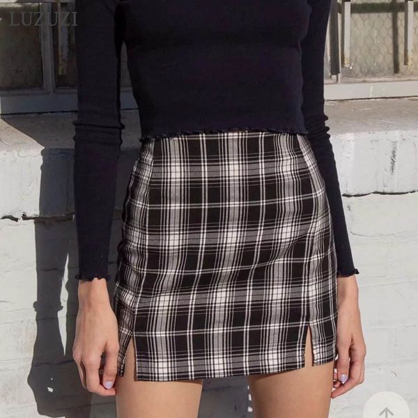 2021 new high waist classic black and white plaid double split wrap hip skirt summer short mini skirts women 0tbw
2021 new high waist classic black and white plaid double split wrap hip skirt summer short mini skirts women 0tbw