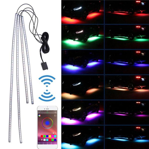 interior&external lights 4pcs 12v ip68 bluetooth-compatible app control rgb led strip under car 60 90 120cm tube underglow underbody system
interior&external lights 4pcs 12v ip68 bluetooth-compatible app control rgb led strip under car 60 90 120cm tube underglow underbody system