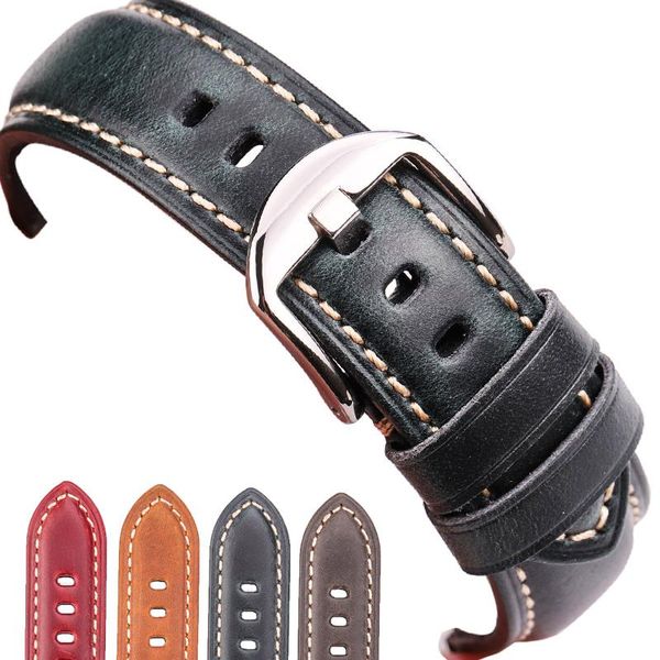 watch bands hengrc brand genuine leather watchband bracelet 20mm 22mm 24mm 26mm blue green red brown band strap silver screw in buckle, Black;brown
watch bands hengrc brand genuine leather watchband bracelet 20mm 22mm 24mm 26mm blue green red brown band strap silver screw in buckle, Black;brown