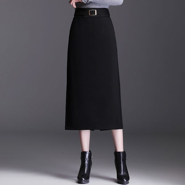 skirts 2021 high waist medium length hip half skirt spring and autumn women's split over knee long wrap skirt shows a thin one-step, Black
skirts 2021 high waist medium length hip half skirt spring and autumn women's split over knee long wrap skirt shows a thin one-step, Black