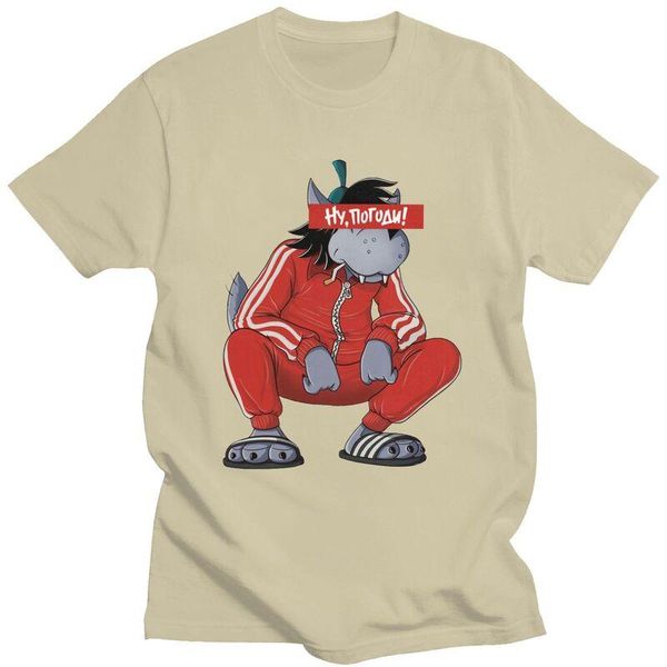 men's t-shirts funny nu pogodi tracksuit squat wolf t shirts men short sleeved russian cartoon t-shirt streetwear tee cotton tshirts gi, White;black
men's t-shirts funny nu pogodi tracksuit squat wolf t shirts men short sleeved russian cartoon t-shirt streetwear tee cotton tshirts gi, White;black