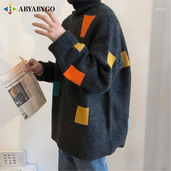 men's sweaters 2021 arrival turtleneck sweater mens korean loose winter warm knit casual turtle neck long sleeve couple clothes1, White;black
men's sweaters 2021 arrival turtleneck sweater mens korean loose winter warm knit casual turtle neck long sleeve couple clothes1, White;black