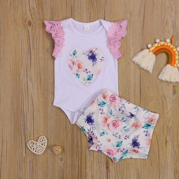 clothing sets 0-24m cute born baby girl lace sleeve heart cotton bodysuit floral shorts bottom 2pcs summer clothes set, White
clothing sets 0-24m cute born baby girl lace sleeve heart cotton bodysuit floral shorts bottom 2pcs summer clothes set, White
