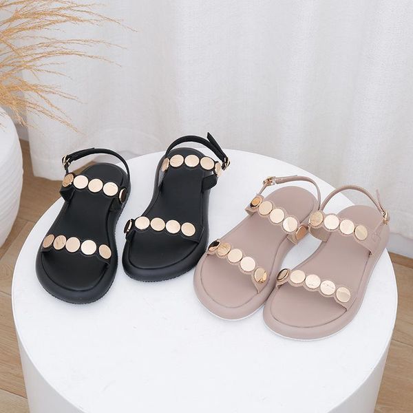 Sandals Clear Heels Fashion Womens Shoes 2021 Buckle Strap Beige Heeled All-Match Luxury Black Gladiator Low Girls Comfort Summe