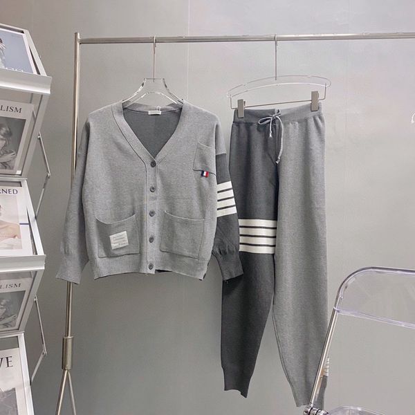 design clothing grey contrast cardigan set yin yang knitted pants british academy classic four bar purchase, White;black
design clothing grey contrast cardigan set yin yang knitted pants british academy classic four bar purchase, White;black