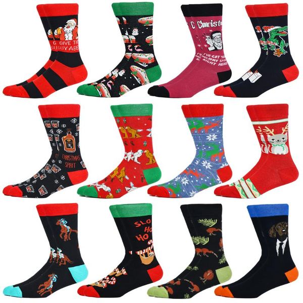 men's socks christmas funny xmas santa claus tree snowflake elk snow biscuits cotton crew happy harajuku cartoon year sokken, Black
men's socks christmas funny xmas santa claus tree snowflake elk snow biscuits cotton crew happy harajuku cartoon year sokken, Black