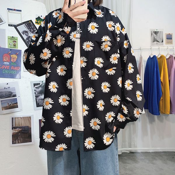 2021 new thin floral men's fashion print casual streetwear korean loose long-sleeved men spring summer hawaiian shirt 3jj1, White;black
2021 new thin floral men's fashion print casual streetwear korean loose long-sleeved men spring summer hawaiian shirt 3jj1, White;black