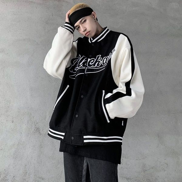 men's hoodies & sweatshirts vintage men's and women's baseball jacket, contrast embroidered hip hop jacket, vibe university s, Black
men's hoodies & sweatshirts vintage men's and women's baseball jacket, contrast embroidered hip hop jacket, vibe university s, Black