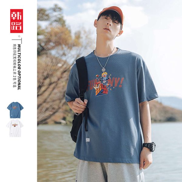 hanluxin men's 2021 spring and summer new short sleeve clown rubik's cube fun printing loose cotton t-shirt for men, White;black
hanluxin men's 2021 spring and summer new short sleeve clown rubik's cube fun printing loose cotton t-shirt for men, White;black