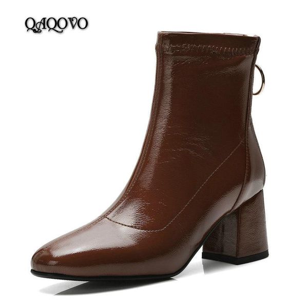 boots patent leather ankle women comfort sqaure high heels fashion round back zipper autumn winter ladies black 2021
boots patent leather ankle women comfort sqaure high heels fashion round back zipper autumn winter ladies black 2021