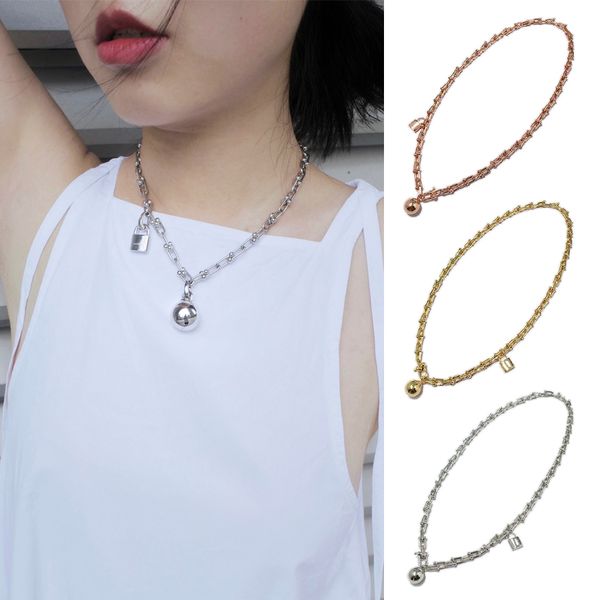 18k gold silver bracelet necklace ball lock horseshoe hardware ring fashion jewelry designer gold chain for women men couple bracelets earri
18k gold silver bracelet necklace ball lock horseshoe hardware ring fashion jewelry designer gold chain for women men couple bracelets earri