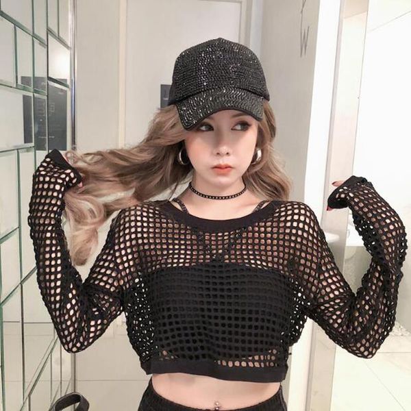 t shirts women short length hollow out long sleeve mesh fabric women tees loose women t-shirt, White
t shirts women short length hollow out long sleeve mesh fabric women tees loose women t-shirt, White