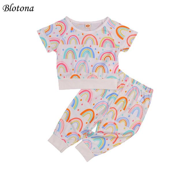 clothing sets blotona baby rainbow print clothes set, girls short sleeve o-neck t-shirt + elastic waist long pants, 0-3years, White
clothing sets blotona baby rainbow print clothes set, girls short sleeve o-neck t-shirt + elastic waist long pants, 0-3years, White