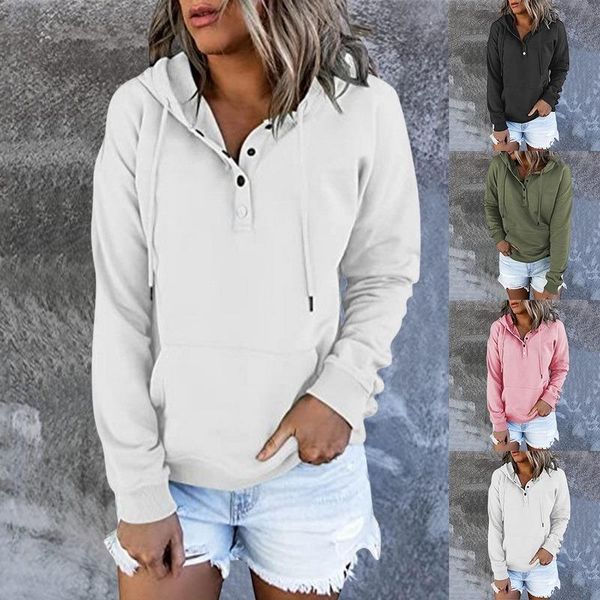 women's hoodies & sweatshirts autumn and winter solid color hooded sweatshirt japanese warm pocket button top, Black
women's hoodies & sweatshirts autumn and winter solid color hooded sweatshirt japanese warm pocket button top, Black