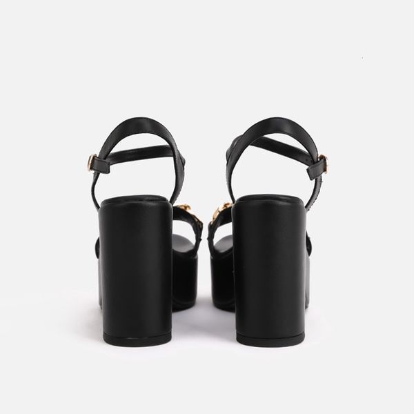 sandals womans new wedges super high genuine leather metal decoration chain buckle pumps roman platform lady footwear x155, Black
sandals womans new wedges super high genuine leather metal decoration chain buckle pumps roman platform lady footwear x155, Black