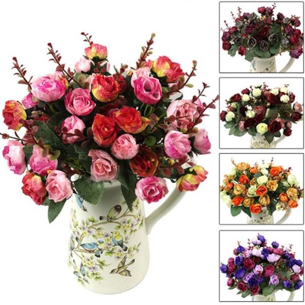 1 bouquet 21 head artificial rose silk flower leaf wedding bonsai stage party home office deskgarden balcony decor supplies
1 bouquet 21 head artificial rose silk flower leaf wedding bonsai stage party home office deskgarden balcony decor supplies
