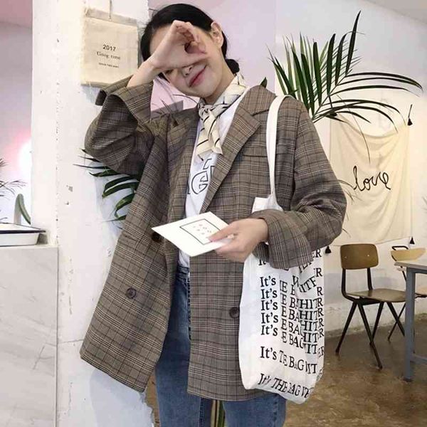 women's suits & blazers heydress female plaid double breasted blazer lady in office carving long sleeve jackets autumn ysgk, White;black
women's suits & blazers heydress female plaid double breasted blazer lady in office carving long sleeve jackets autumn ysgk, White;black