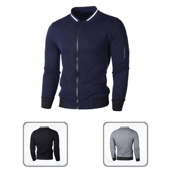 men's jackets men coat great leisure male jacket long sleeve stand collar autumn, Black;brown