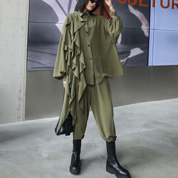women's two piece pants xuxi autumn 2021 women 2-piece set fashion turn-down collar streetwear long sleeve ankle-length trousers bodyco, White
women's two piece pants xuxi autumn 2021 women 2-piece set fashion turn-down collar streetwear long sleeve ankle-length trousers bodyco, White