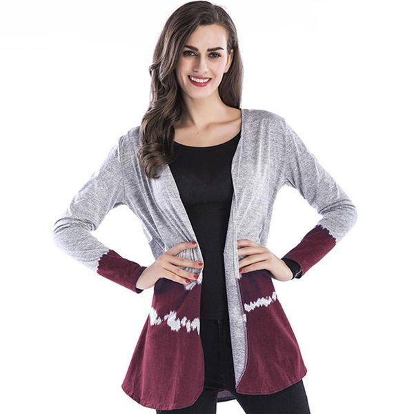 women's jackets long women fall v-neck thin cotton loose kint sweater casual sleeve sunscreen coats color matching spot street, Black;brown
women's jackets long women fall v-neck thin cotton loose kint sweater casual sleeve sunscreen coats color matching spot street, Black;brown