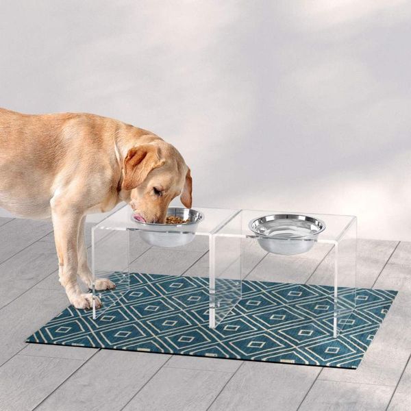 cat bowls & feeders acrylic raised dog bowl rack 2 pieces, very suitable for small and medium dogs, transparent pet feeding
cat bowls & feeders acrylic raised dog bowl rack 2 pieces, very suitable for small and medium dogs, transparent pet feeding
